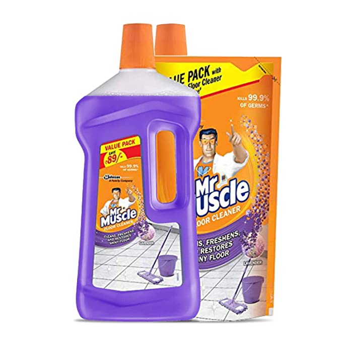 Mr. Muscle Floor Cleaner lavender 1050ml + Floor Cleaner Floral